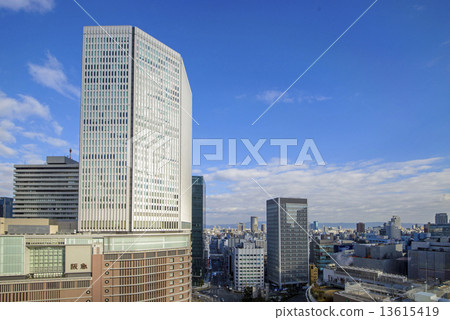 Osaka Umeda cityscape 13615419