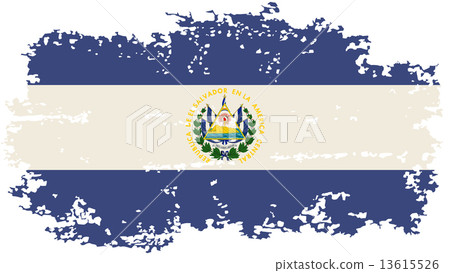 El Salvador grunge flag. Vector illustration. 13615526