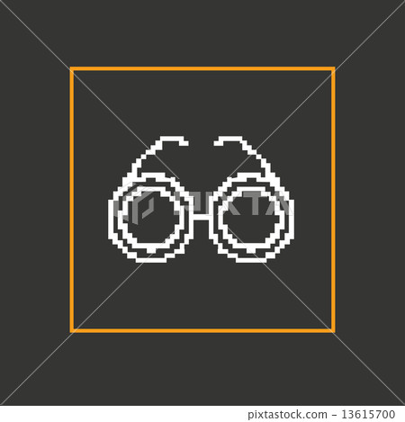 Simple stylish glasses pixel icon. Vector design 13615700