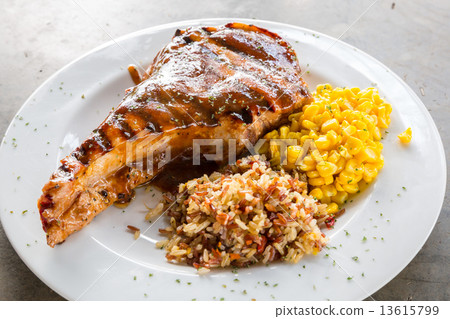 grilled pork chop 13615799