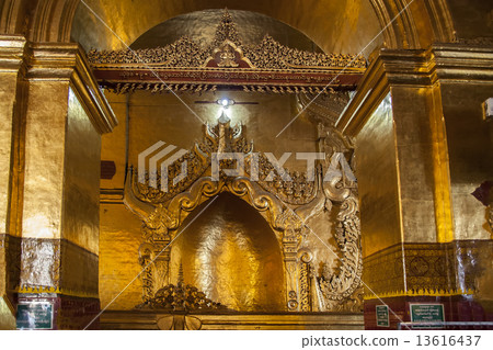 Myanmar monastery gold 13616437