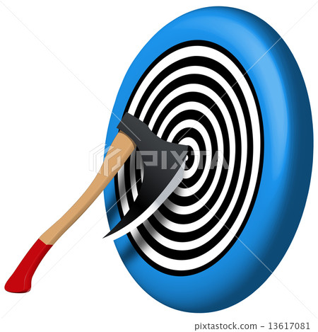 axe and target axe and target 13617081