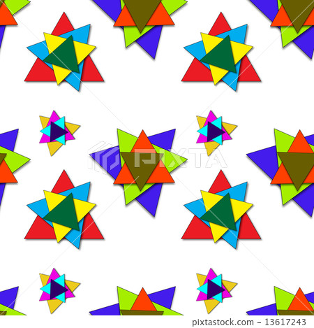 shadowed triangles pattern 13617243