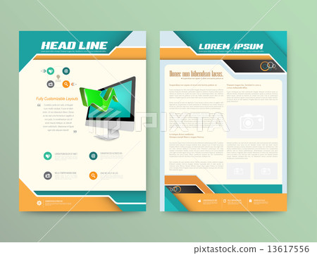 Abstract Vector Brochure Template. Flyer Layout. Abstract Vector Brochure Template. Flyer Layout. 13617556