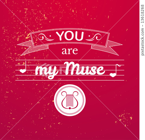 Valentine's Day typography, vector illustration 13618268