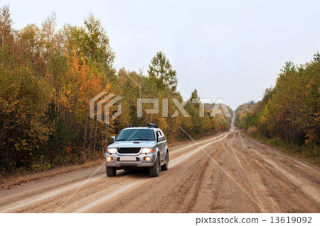 Car on the road 13619092