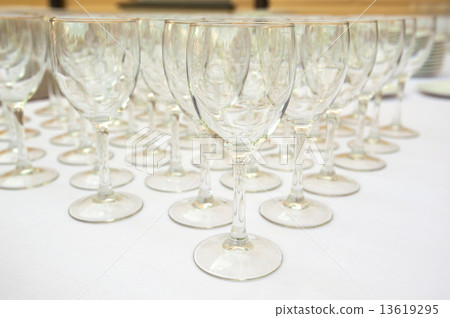 Wine glasses on table uotdoor 13619295