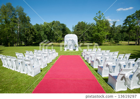Wedding tent in park Wedding tent in park 13619297