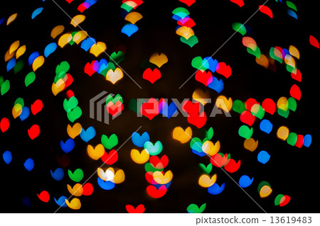 Colorful color lights bokehi  background 13619483