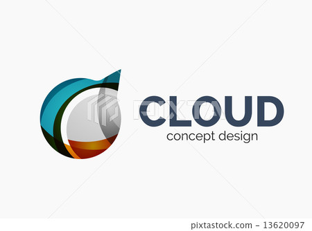 Modern cloud logo Modern cloud logo 13620097