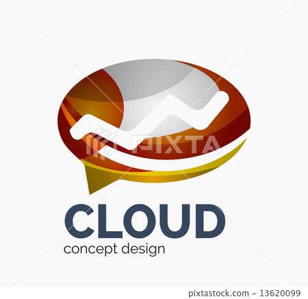 Modern cloud logo Modern cloud logo 13620099