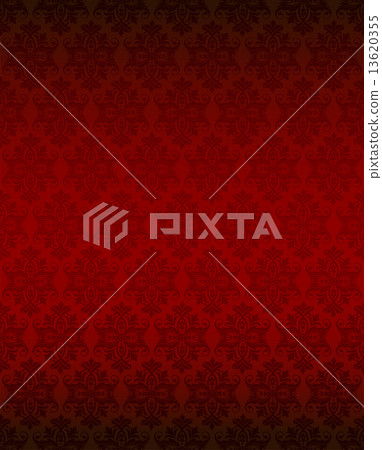 Luxury seamless red floral wallpaper  13620355