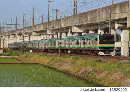 宇都宮線E231系列（宇都宮⇔黑磯）在宇都宮以北 13620395