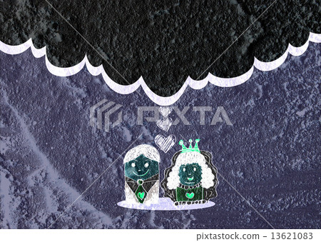 Cartoon hand drawn wedding couple wedding idea design Cartoon hand drawn wedding couple wedding idea design 13621083