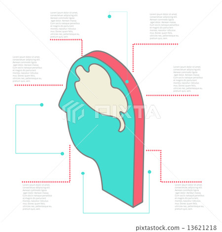 infographic made of Human head - Stock Illustration [13621218] - PIXTA
