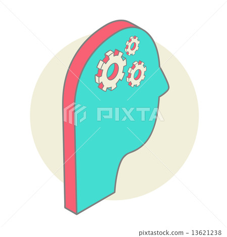 Human head idea - isometric design style for business presentation, brochure, web site and other pro Human head idea - isometric design style for business presentation, brochure, web site and other pro 13621238