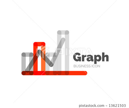 Line minimal design logo graph Line minimal design logo graph 13621503