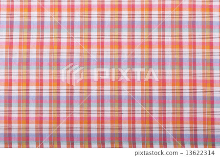 Background checkered tablecloth. 13622314