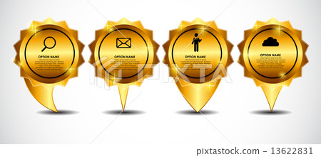 Vector Gold Sign, Label Template Illustration Vector Gold Sign, Label Template Illustration 13622831