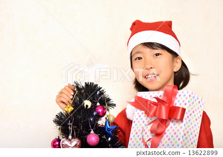 聖誕老人服裝女孩 聖誕老人服裝女孩 13622899
