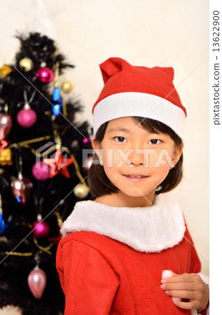 聖誕老人服裝女孩 聖誕老人服裝女孩 13622900