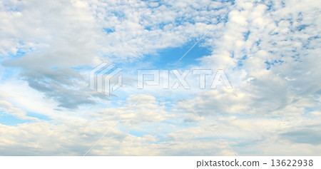 white cloud on blue sky 13622938