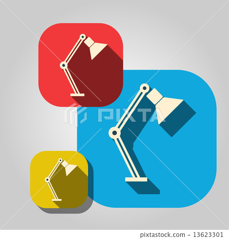 Icon table lamp on a colored background  13623301