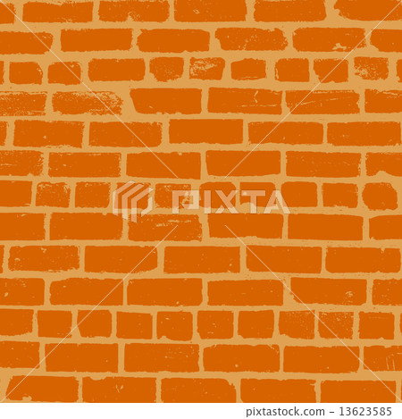 Simple vector background of old brickwork design Simple vector background of old brickwork design 13623585