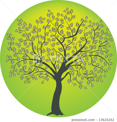 Silhouette of a tree , symbol of nature 13628262