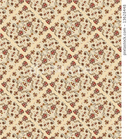 Vintage background with ornate elegant abstract floral design 13628448