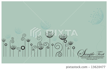 Abstract floral seamless background 13628477