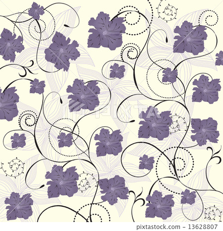 Vintage background with elegant retro abstract floral design Vintage background with elegant retro abstract floral design 13628807
