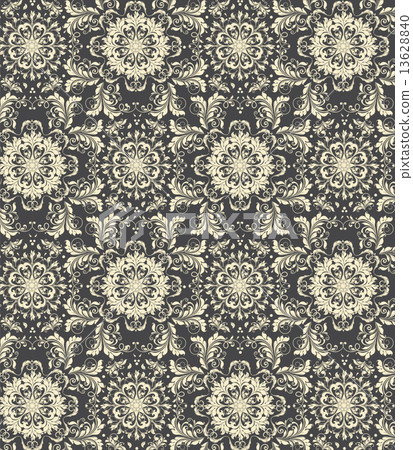 Vintage background with ornate elegant abstract floral design 13628840