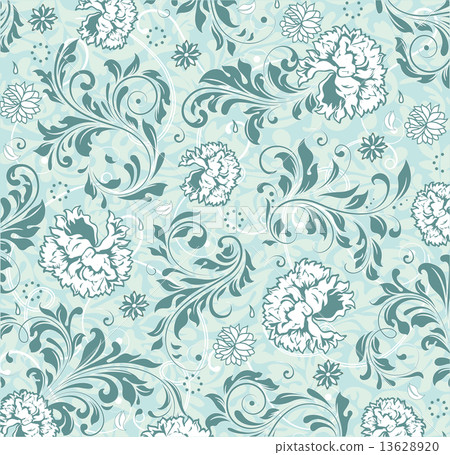 Vintage background with ornate elegant abstract floral design 13628920