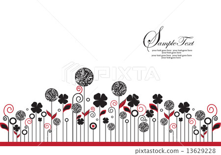 Abstract flowers background 13629228