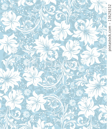 Vintage background with ornate elegant abstract floral design 13629232