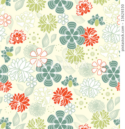 Vintage background with ornate elegant retro abstract floral des 13629330