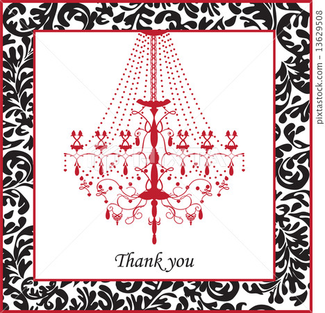 Romantic vintage card design 13629508