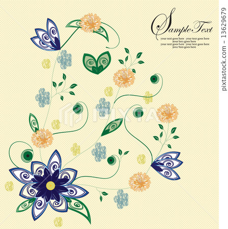 Illustration with spring flower Illustration with spring flower 13629679
