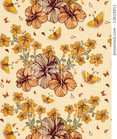 Vintage background with ornate elegant retro abstract floral des Vintage background with ornate elegant retro abstract floral des 13629951