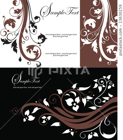 Floral wedding card Floral wedding card 13630259