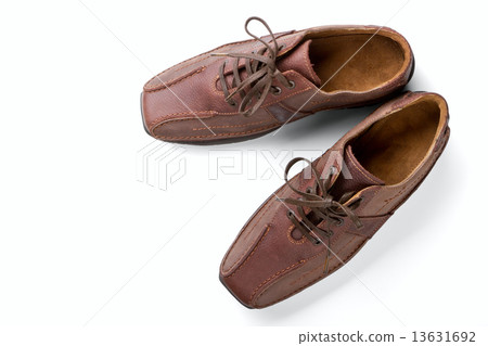 Brown leather man's shoes 13631692