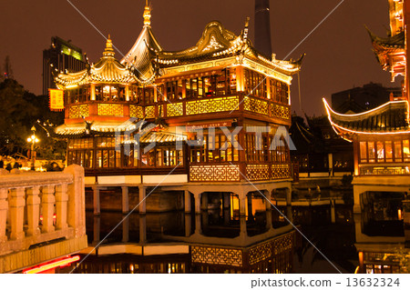 Yu Garden night view (China - Shanghai) 13632324