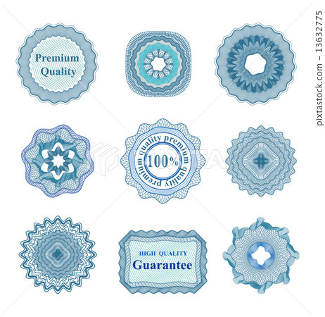 Vector guilloche rosettes  13632775