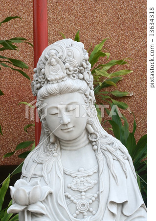 Close up Marble Quan Yin 13634318