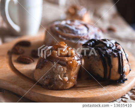 cinnabon with coffee 13635410