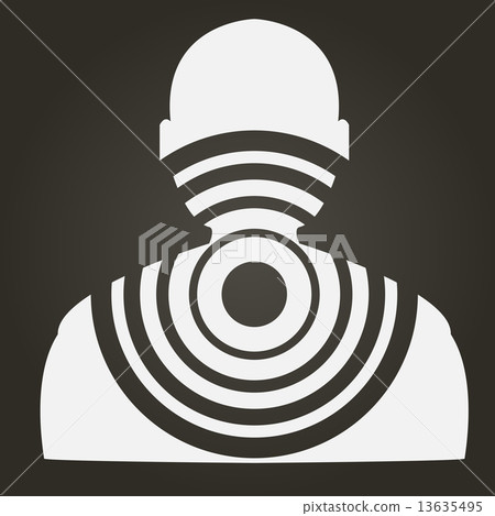 Stock target in the form of man 13635495