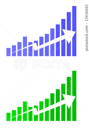 Rising chart 13636081