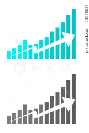 Rising chart 13636082