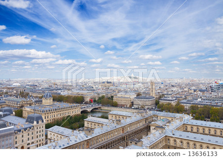 cityscape Mont Matre , Paris, France 13636133
